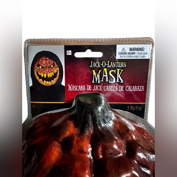 Amscan Scary Jack-O-Lantern Adult Mask NWT Halloween/Dress Up/Costume Party - Picture 3 of 5